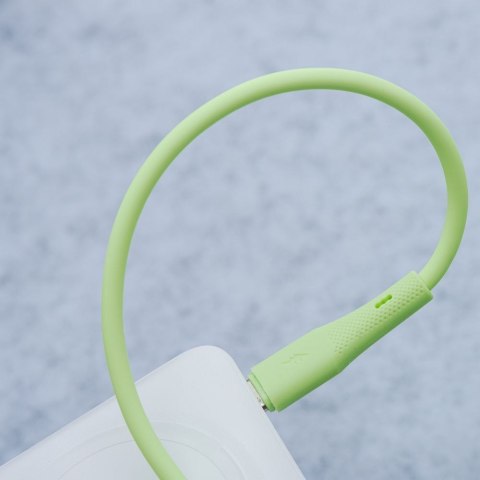 Kabel USB-A do Micro USB Forcell F-Energy QC3.0 2,4A 18W Silicone 1 m C341 zielony