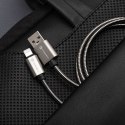 Kabel USB-A do USB-C Forcell F-Energy QC3.0 66W Metal 1 m C234 srebrny