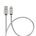 Kabel USB-A do USB-C Forcell F-Energy QC4.0 3A 66W Metal 2 m C234 srebrny
