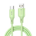 Kabel USB-A do USB-C Forcell F-Energy QC4.0 3A 66W Silicone 1 m C342 zielony