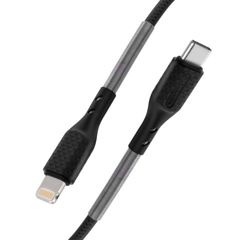 Kabel USB-C do Lightning Forcell F-Energy PD 3A 27W Carbon 1 m CB-01C czarny