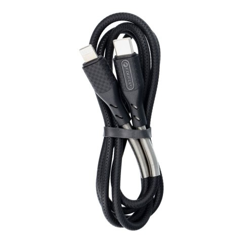 Kabel USB-C do Lightning Forcell F-Energy PD 3A 27W Carbon 1 m CB-01C czarny