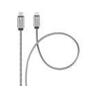 Kabel USB-C do Lightning Forcell F-Energy PD 3A 27W Metal 1 m C238 srebrny