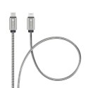Kabel USB-C do Lightning Forcell F-Energy PD 3A 27W Metal 2 m C238 srebrny
