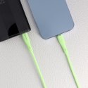 Kabel USB-C do Lightning Forcell F-Energy PD 3A 27W Silicone 1 m C346 zielony