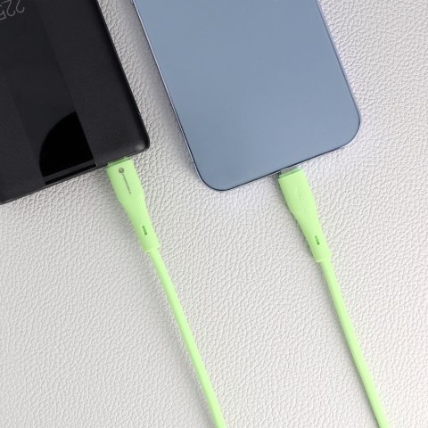 Kabel USB-C do Lightning Forcell F-Energy PD 3A 27W Silicone 1 m C346 zielony