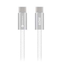 Kabel USB-C do USB-C Forcell F-Energy QC4.0 PD 3A 60W Cafule Color 1,2 m ACYH23 biały