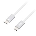 Kabel USB-C do USB-C Forcell F-Energy QC4.0 PD 3A 60W Cafule Flat 1,2 m CCFN23 biały