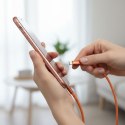 Kabel USB-C do USB-C Forcell F-Energy QC4.0 PD 3A 60W Cafule Flat 1,2 m CCFN23 pomarańczowy