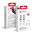 Kabel USB-C do USB-C Forcell F-Energy QC4.0 PD 3A 60W Metal 1 m C237 srebrny