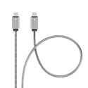 Kabel USB-C do USB-C Forcell F-Energy QC4.0 PD 3A 60W Metal 1 m C237 srebrny