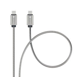 Kabel USB-C do USB-C Forcell F-Energy QC4.0 PD 3A 60W Metal 1 m C237 srebrny
