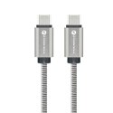 Kabel USB-C do USB-C Forcell F-Energy QC4.0 PD 3A 60W Metal 1 m C237 srebrny