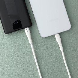 Kabel USB-C do USB-C Forcell F-Energy QC4.0 PD 3A 60W Silicone 1 m C344 biały