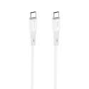 Kabel USB-C do USB-C Forcell F-Energy QC4.0 PD 3A 60W Silicone 1 m C344 biały