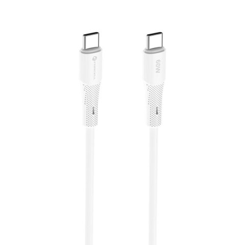 Kabel USB-C do USB-C Forcell F-Energy QC4.0 PD 3A 60W Silicone 1 m C344 biały