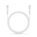 Kabel USB-C do USB-C Forcell F-Energy QC4.0 PD 3A 60W Silicone 1 m C344 biały