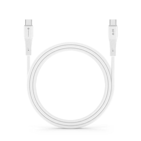 Kabel USB-C do USB-C Forcell F-Energy QC4.0 PD 3A 60W Silicone 1 m C344 biały