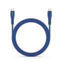Kabel USB-C do USB-C Forcell F-Energy QC4.0 PD 3A 60W Silicone 1 m C344 granatowy