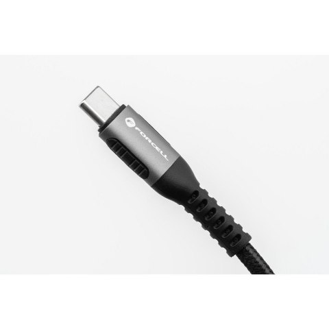 Kabel USB-C do USB-C Forcell F-Energy QC4.0 PD 5A 100W Cafule 0,5 m C260 czarny