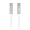 Kabel USB-C do USB-C Forcell F-Energy QC4.0 PD 5A 100W Cafule Color 1,2 m ACYH23 biały
