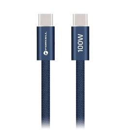 Kabel USB-C do USB-C Forcell F-Energy QC4.0 PD 5A 100W Cafule Color 1,2 m ACYH23 granatowy