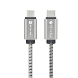 Kabel USB-C do USB-C Forcell F-Energy QC4.0 PD 5A 100W E-Mark Metal 1 m C239 srebrny
