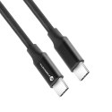 Kabel USB-C do USB-C Forcell F-Energy QC4.0 PD 5A 100W E-mark / 4K / Thunderbolt / 20Gbit/s 1 m C391 czarny