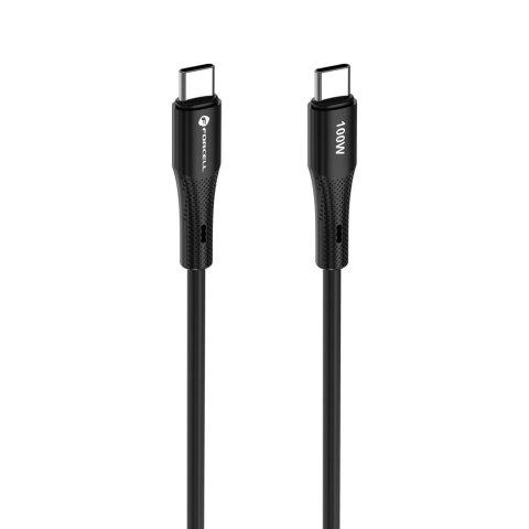Kabel USB-C do USB-C Forcell F-Energy QC4.0 PD 5A 100W Silicone 1 m C347 czarny
