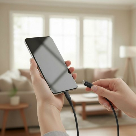 Kabel USB-C do USB-C Forcell F-Energy QC4.0 PD 5A 100W Silicone 1 m C347 czarny