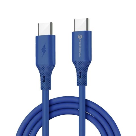 Kabel USB-C do USB-C Forcell F-Energy QC4.0 PD 5A 100W Silicone 1 m C347 granatowy
