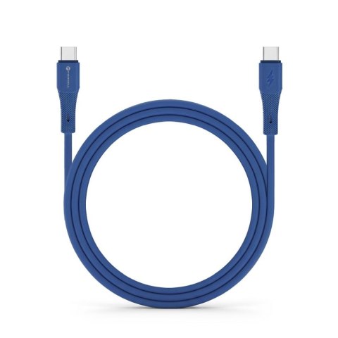 Kabel USB-C do USB-C Forcell F-Energy QC4.0 PD 5A 100W Silicone 1 m C347 granatowy