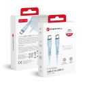 Kabel USB-C do USB-C Forcell F-Energy QC4.0 PD 5A 100W Silicone 1 m C347 niebieski