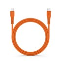 Kabel USB-C do USB-C Forcell F-Energy QC4.0 PD 5A 100W Silicone 1 m C347 pomarańczowy