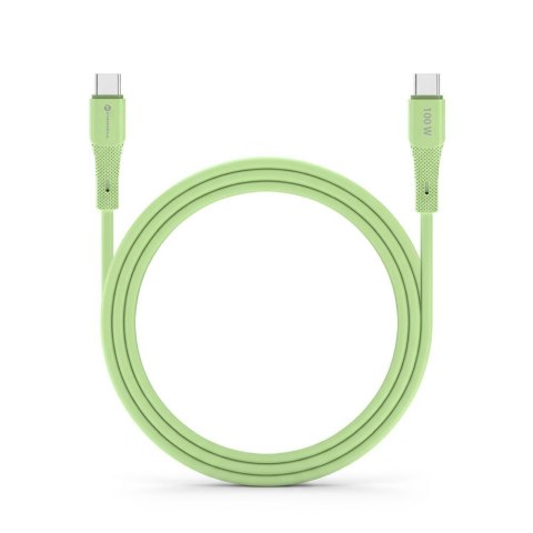 Kabel USB-C do USB-C Forcell F-Energy QC4.0 PD 5A 100W Silicone 1 m C347 zielony