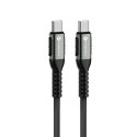 Kabel USB-C do USB-C Forcell F-Energy QC4.0 PD 5A 240W Cafule 0,25 m C263 czarny