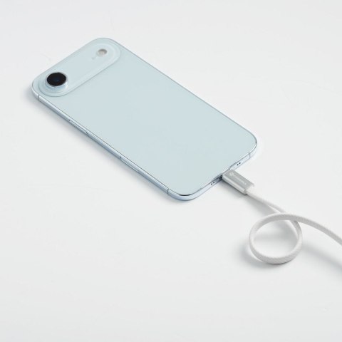 Kabel USB-C do USB-C Forcell F-Energy QC4.0 PD 5A 240W Cafule Flat 1,2 m CCFN23 biały