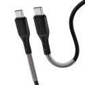 Kabel USB-C do USB-C Forcell F-Energy QC4.0 PD 5A 66W Carbon 1 m CB-02C czarny