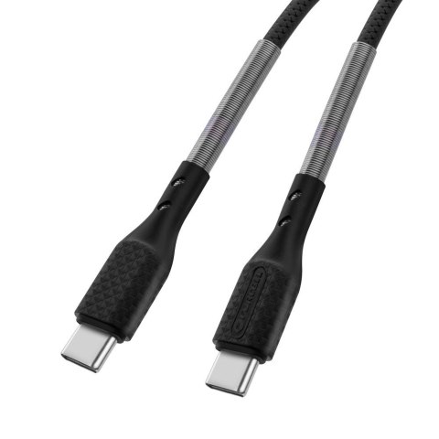 Kabel USB-C do USB-C Forcell F-Energy QC4.0 PD 5A 66W Carbon 1 m CB-02C czarny
