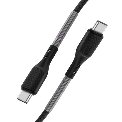 Kabel USB-C do USB-C Forcell F-Energy QC4.0 PD 5A 66W Carbon 1 m CB-02C czarny