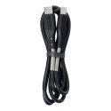 Kabel USB-C do USB-C Forcell F-Energy QC4.0 PD 5A 66W Carbon 1 m CB-02C czarny