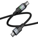 Kabel z końcówką magnetyczną USB C do USB C Hoco QC3.0 PD 5A 240W 1,2 m U159 czarny