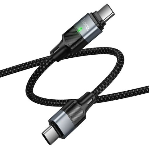Kabel z końcówką magnetyczną USB C do USB C Hoco QC3.0 PD 5A 240W 1,2 m U159 czarny