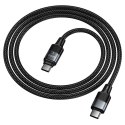 Kabel z końcówką magnetyczną USB C do USB C Hoco QC3.0 PD 5A 240W 1,2 m U159 czarny