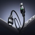 Kabel z końcówką magnetyczną USB C do USB C Hoco QC3.0 PD 5A 240W 1,2 m U159 czarny