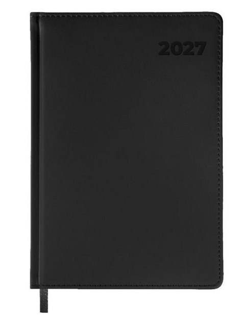 Kalendarz 2027 A5 dzienny czarny