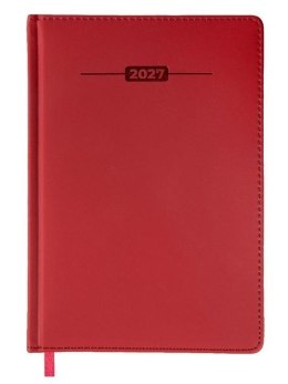 Kalendarz 2027 A5 dzienny czerwony