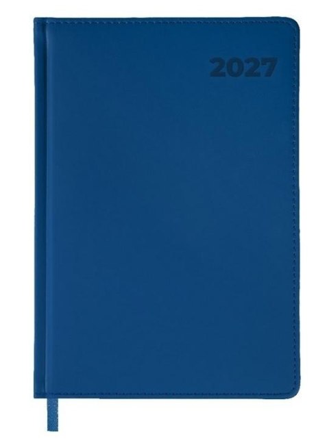 Kalendarz 2027 A5 dzienny niebieski