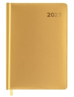 Kalendarz 2027 A5 dzienny złoty