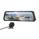 Kamera samochodowa na lusterko z wyświetlaczem 9,66" 1080p/30fps + kamera tylna 720p/30fps Hoco DV16 czarna